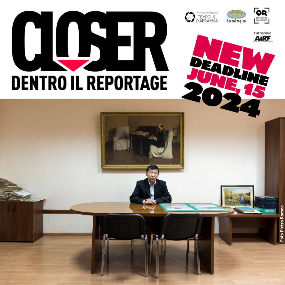 QR Photogallery, Terzo Tropico-APS e Tempo e Diaframma APS, presentano l’edizione 2024 di “CLOSER – Dentro il reportage”, con una call che scade il 15 giugno 2024