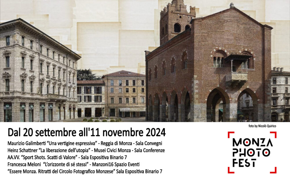Dal 20 settembre all’11 novembre 2024 la rassegna diffusa di fotografia d’autore Monza Photo Fest porterà una serie di mostre a ingresso gratuito